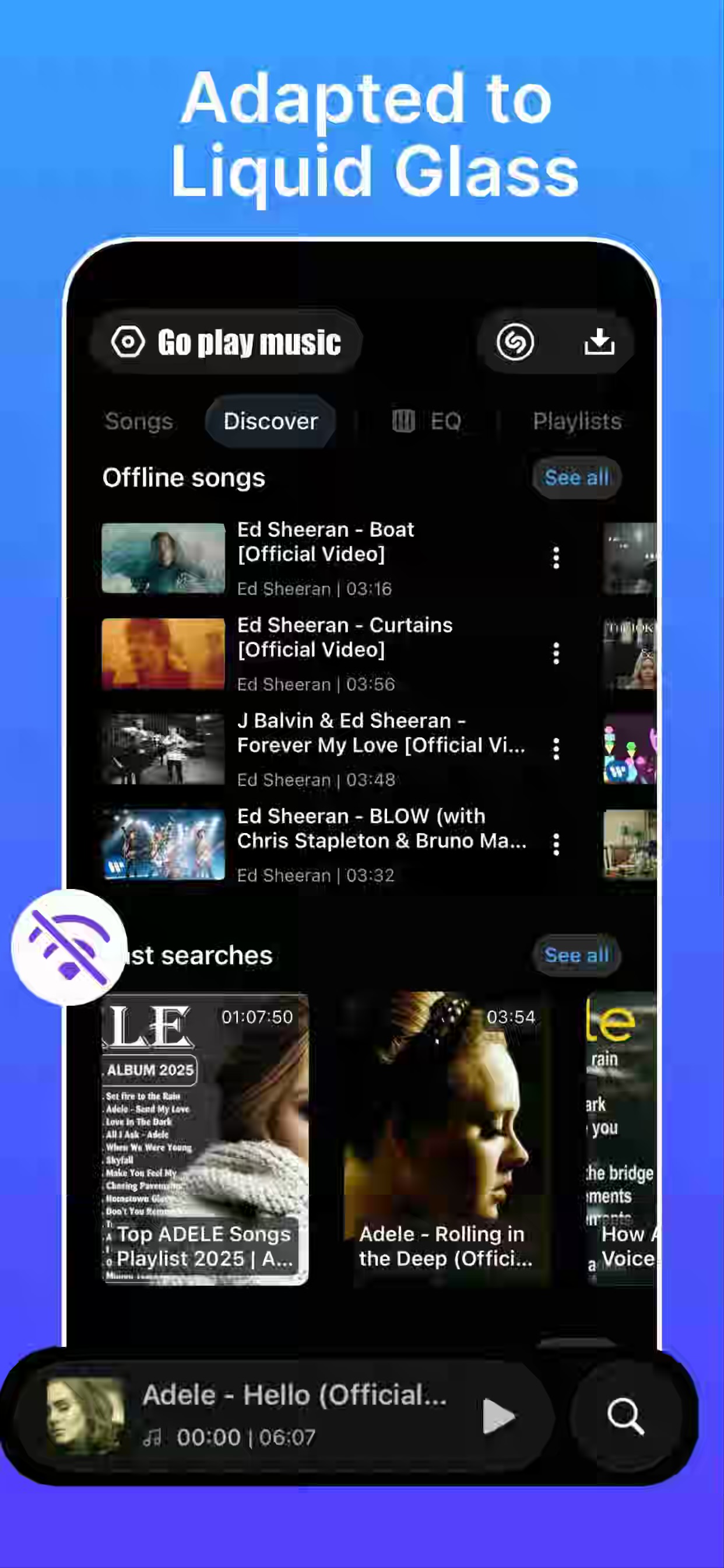 Offline player for iOS 26