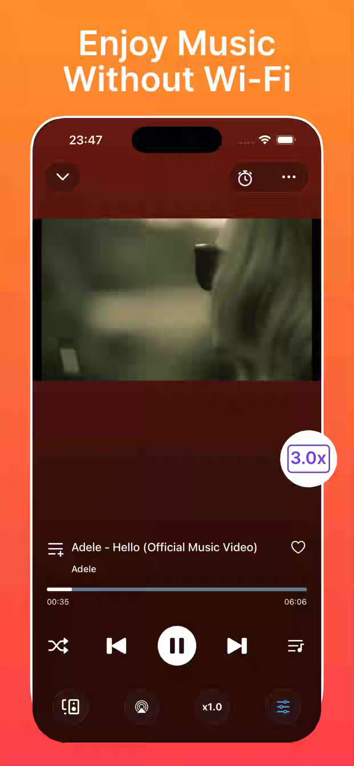 Play music without internet