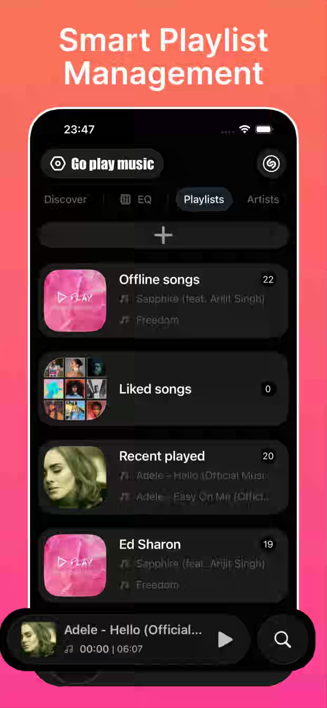 Smart playlist management